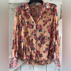 Free people floral blouse